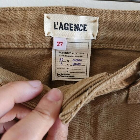 𝅺L'AGENCE High Line High Rise Skinny Destroyed Size 27 - Picture 3 of 7